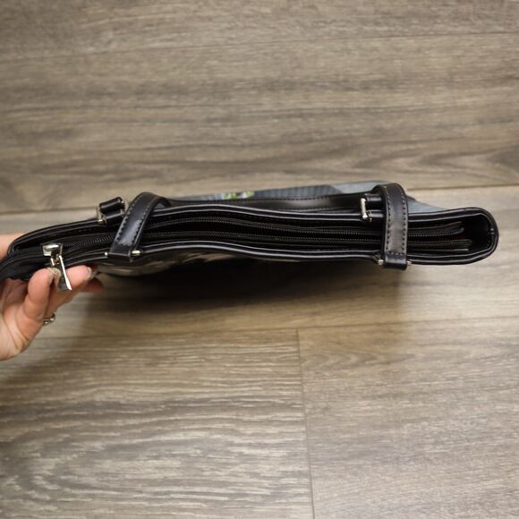 Marilyn Monroe Shoulder Purse Women Black Rhinestone Embellished Zip Closure - Picture 11 of 11